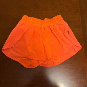 Lululemon Tracker Short 4” (Size 4) Sunset/Bright Orange EUC